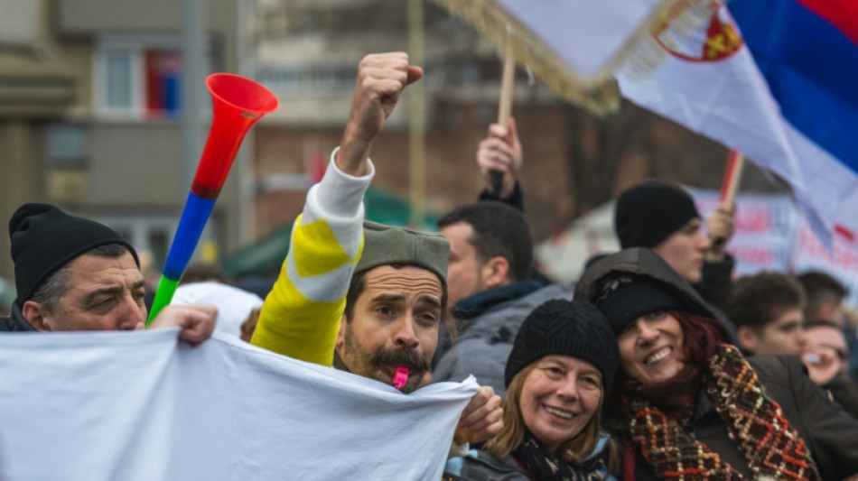 En Serbie, les &eacute;tudiants apportent leur col&egrave;re dans les bastions ruraux acquis au pr&eacute;sident 