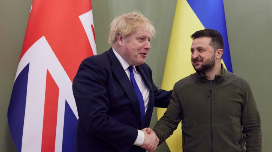 Boris Johnson &agrave; Kiev, l'Ukraine craint une offensive russe imminente