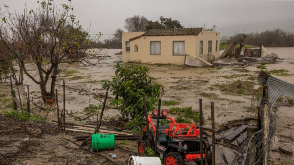 Nouvelles inondations en Californie, frapp&eacute;e par d'intenses pr&eacute;cipitations