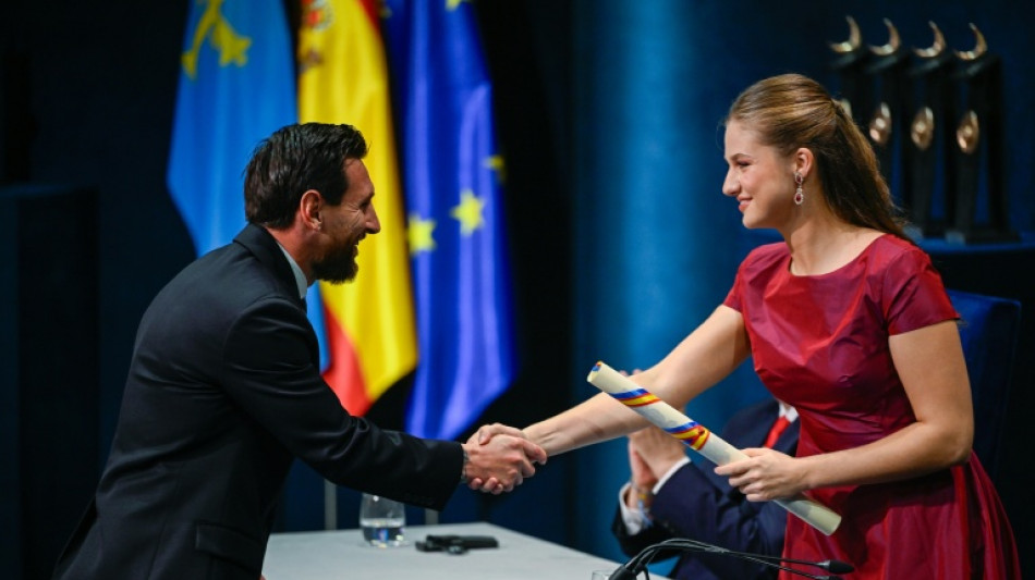 Messi recibe en Oviedo el Premio Princesa de Asturias de los Deportes