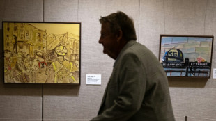 George W. Bush exp&otilde;e pinturas inspiradas nos atentados de 11 de Setembro