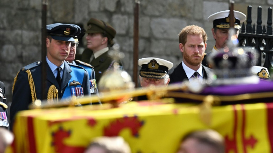 Guillermo y Enrique: juntos en el funeral de la reina, todav&iacute;a alejados