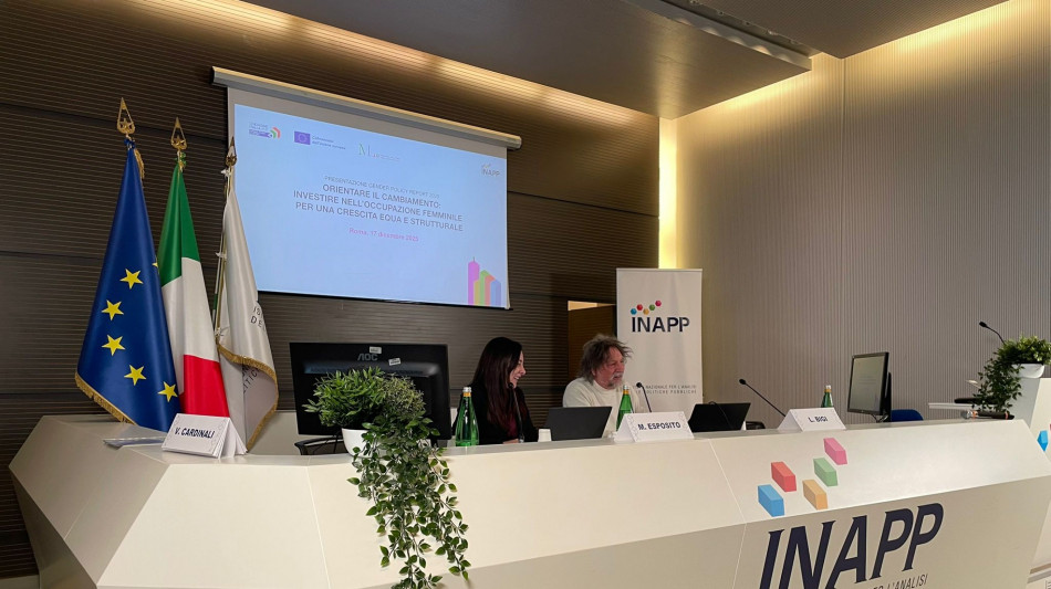 Inapp, 'cresce l'occupazione femminile, ma resta il gap di genere'