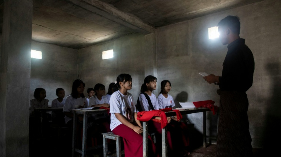 Myanmar air strikes force youth into bunker schools