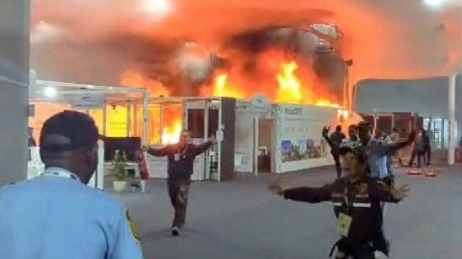 Fire forces evacuation at UN climate talks