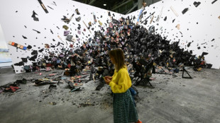 Moon sculptures, NFTs at futuristic Art Basel fair