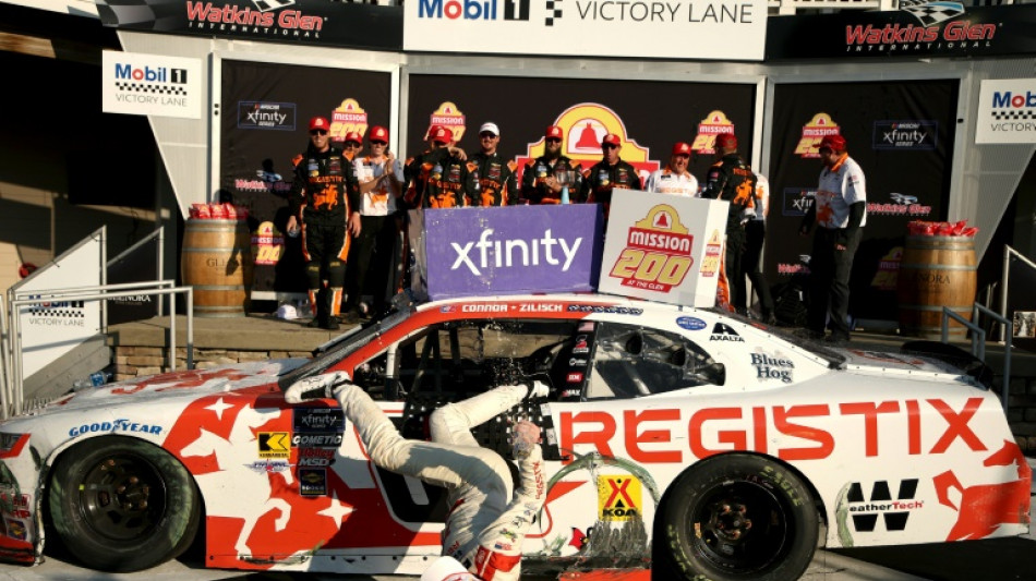 NASCAR driver breaks collarbone in fall as he celebrates win