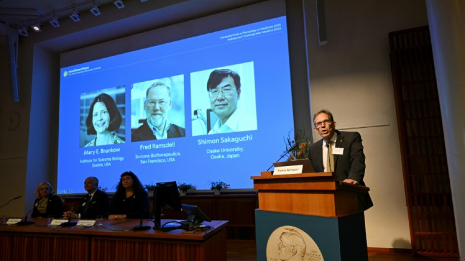 Le Nobel de m&eacute;decine r&eacute;compense la d&eacute;couverte des "gardiens du syst&egrave;me immunitaire"